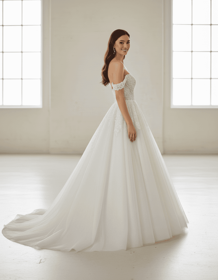 Profil d'une robe corset lacet fluide et romantique